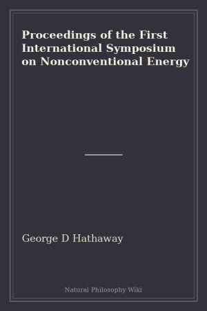 Proceedings of the First International Symposium on Nonconventional Energy (placeholder cover)